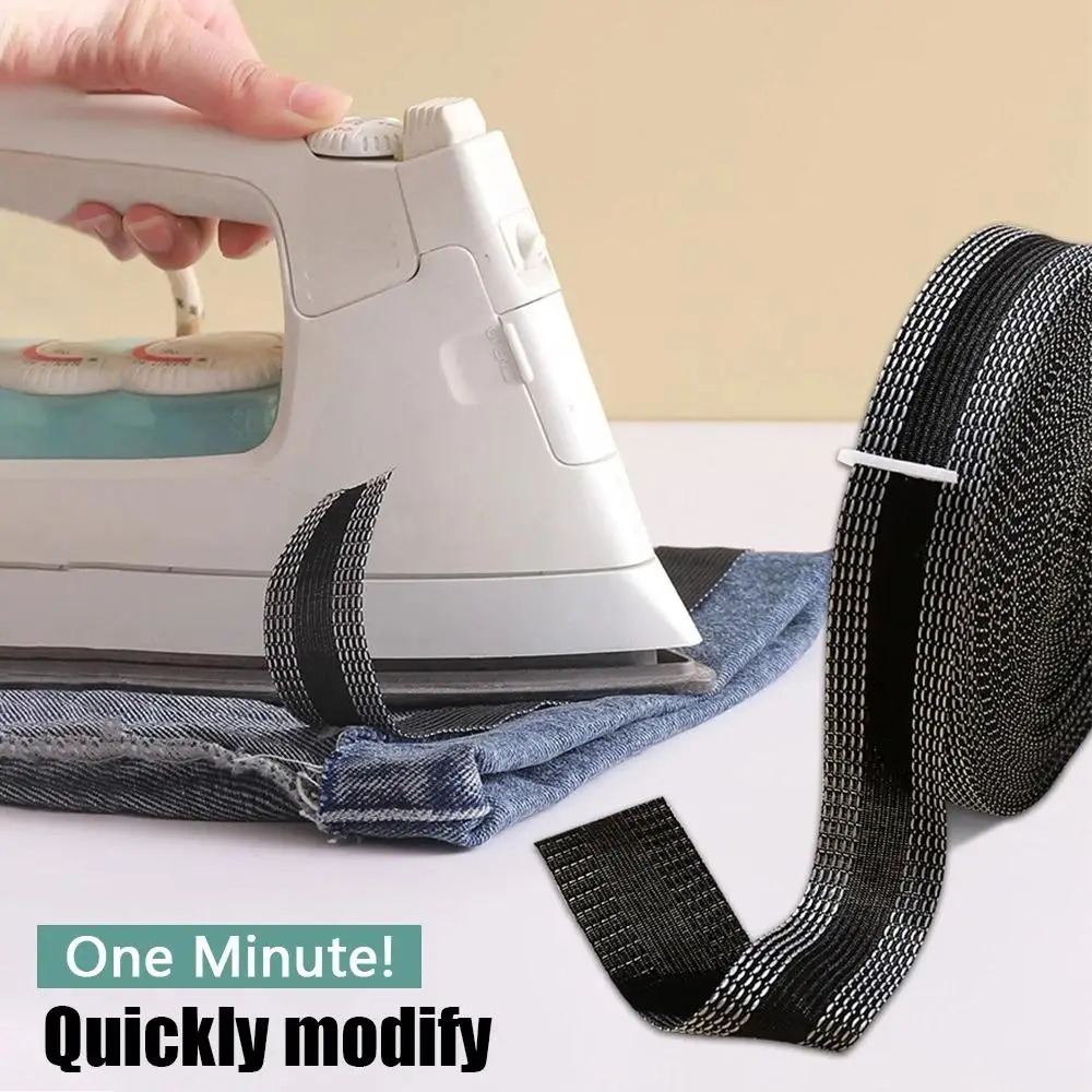 Rubber Tape Adhesive Back Clothes Garment Tape Roll Pants Tape Iron-on  Iron-on Hemming Skirts