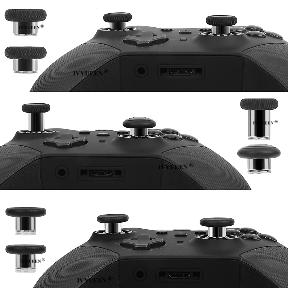XBox 무선 컨트롤러 엘리트 시리즈 2 자기 아날로그 썸스틱 그립 스왑 조이스틱 캡 금속 D 패드 버튼 패들