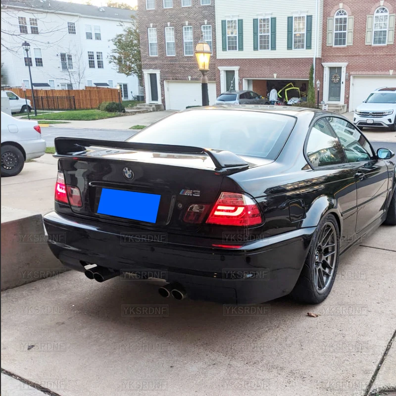 BMW 3シリーズ用ブラックリアスポイラー,セダン,カーボン