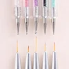 5 Pcs/Sets Nail Art Pen 2 In 1 Double Ends Dotting Drawing Painting UV Gel Liner Polish Brush Set Nail Art Dotting Tools 6