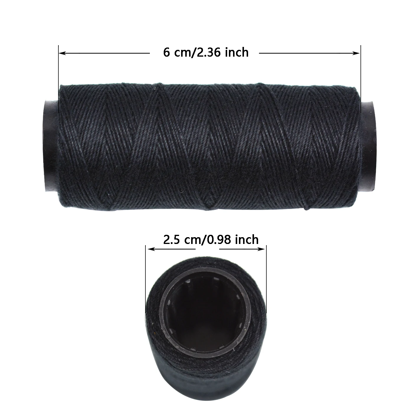 12롤 재봉실과 12개 9cm C형 바늘 헤어 위빙 실 세트 (가발 제작, 손바느질, 헤어 웨프트 DIY용)