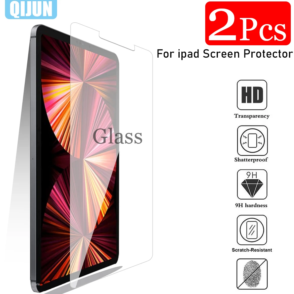 Tablet Tempered glass film For Apple iPad Pro 11 2018 1th Proof Explosion prevention Screen Protector 2Pcs A1980 A2013 A1934 handbag case for new ipad pro 11 a1980 a2013 a1934 tablet case funda shockproof multi pockets bag pouch cover for ipad pro 11