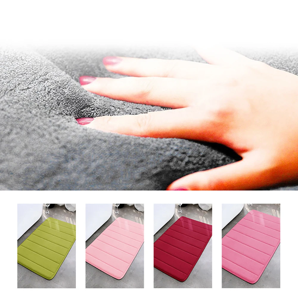 Plush Absorbent Non-Slip Bathroom Mat - Soft and Stylish Floor Rug