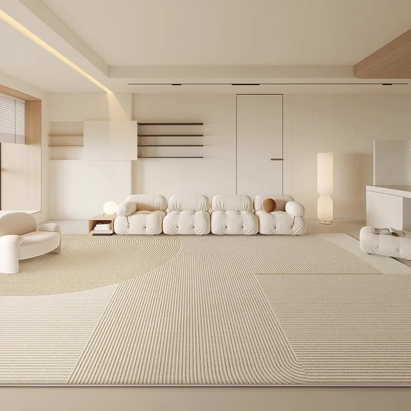 Large Area Carpets for Living Room Fluffy Soft Lounge Floor Mat Thick Anti-slip Study Rug Cream Style Bedroom Plush Decor Carpet 4