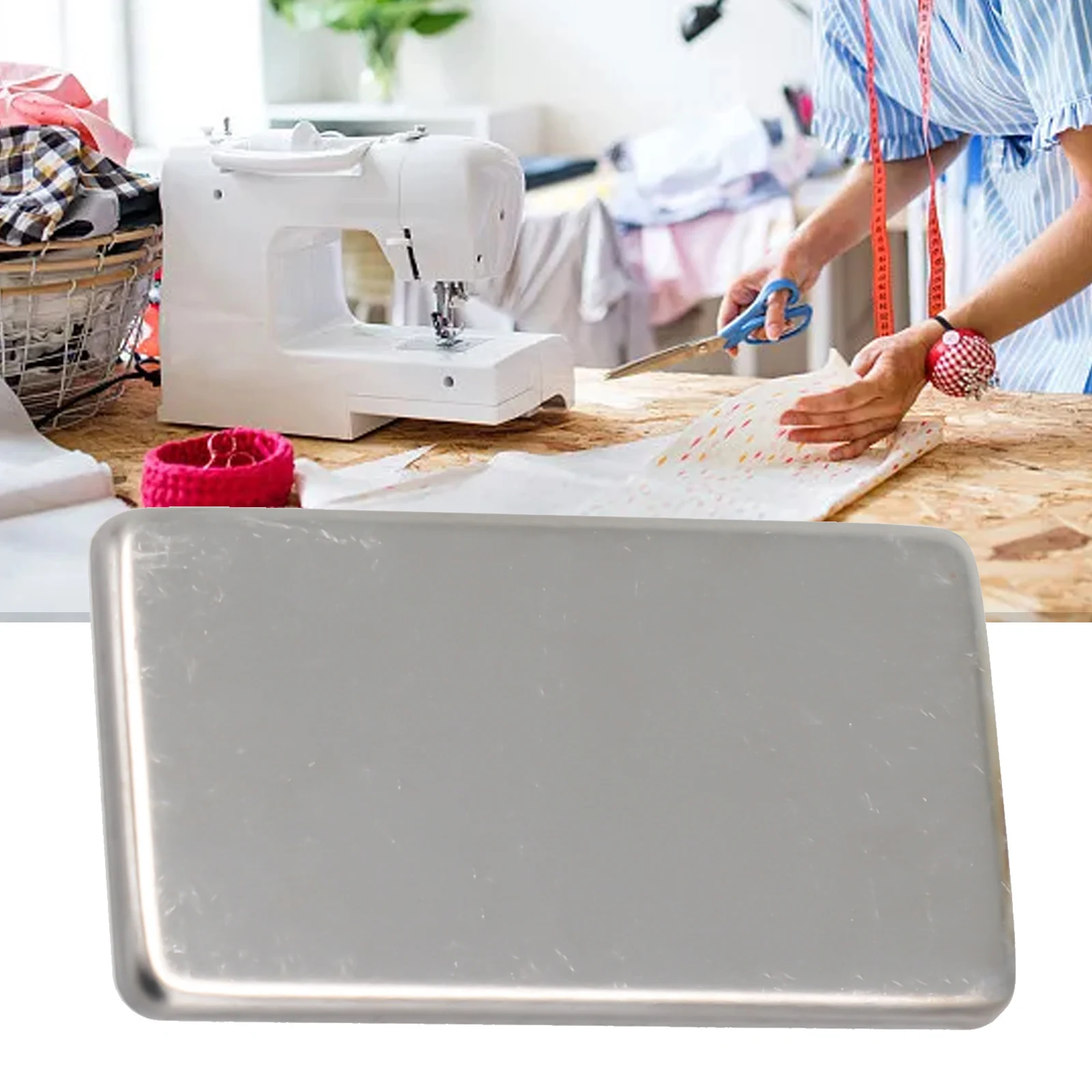 Black Rectangle Sewing Needle Storage Case Magnetic Embroidery Needles Holder Buttons Pins Workbox Box For iron Material