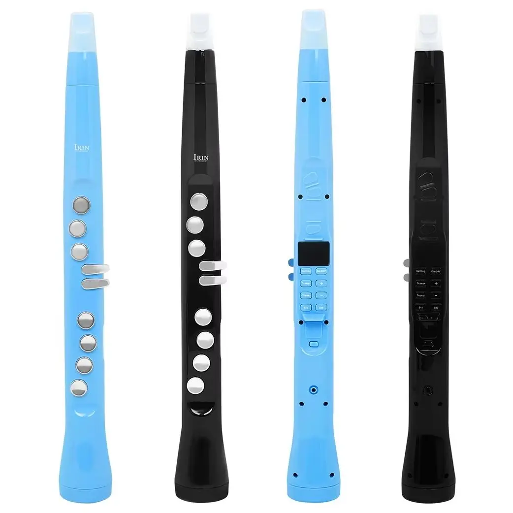 IRIN Electric Blowpipe Electronic Wind Saxophone Flute 99 Built-in Tone Mini Saxophone Double Fingering Technique Electric Flute