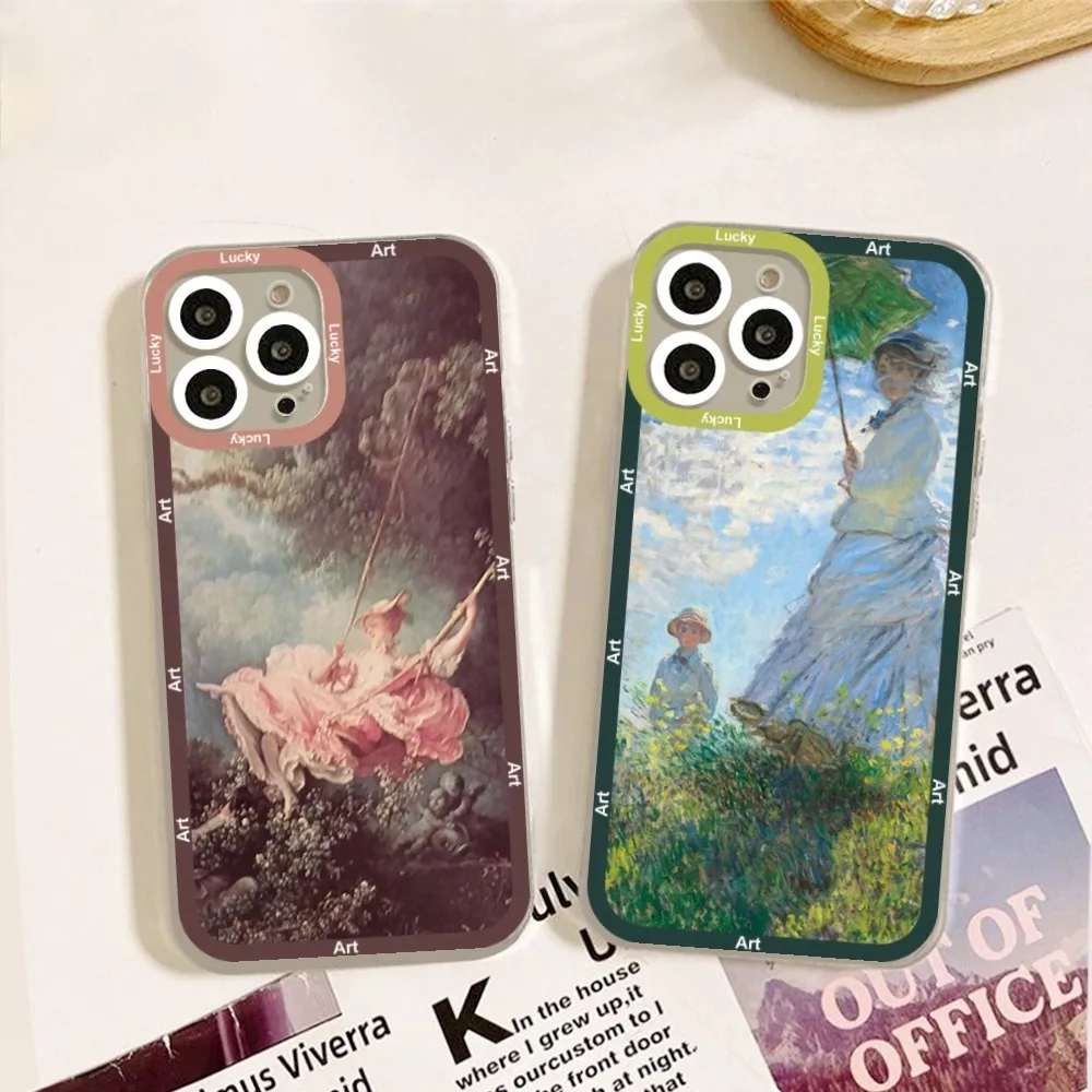 Custodia Per Telefono Fragonard Jean-Hore Con Pittura Artistica Per Iphone 12 11 13 14 Pro Max Xr Xs Max X Se2020 Custodia 7 8 Plus