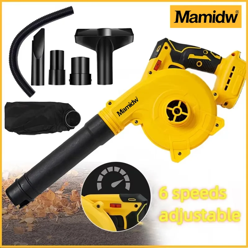 Cordless Electric Hair Dryer Brushless Portable Vacuum Cleaner for Dewalt 20V Battery
