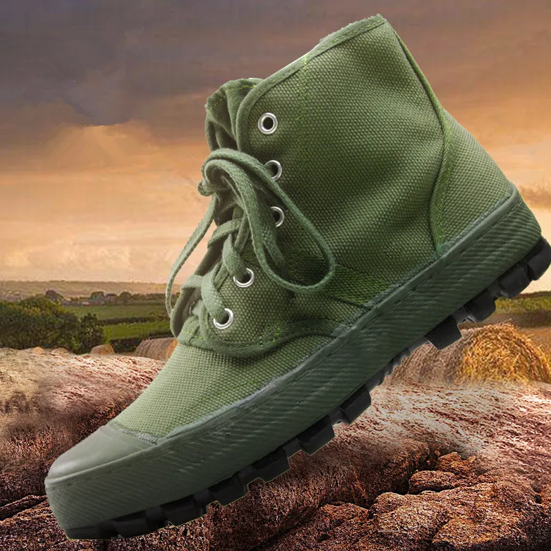 

Green Combat Tactical Military Boots Outdoor Camouflage Sports Canvas Shoes Army Training Accessories Construction Special Shoes