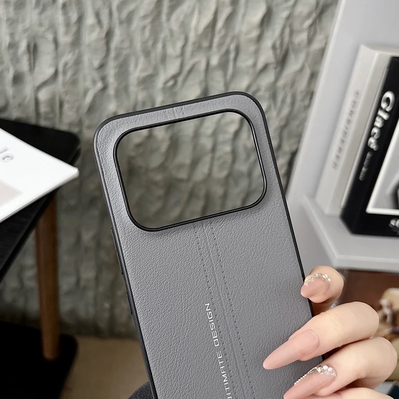 Premium PU Leather Case with Soft TPU Edge - Ultra Thin Cover