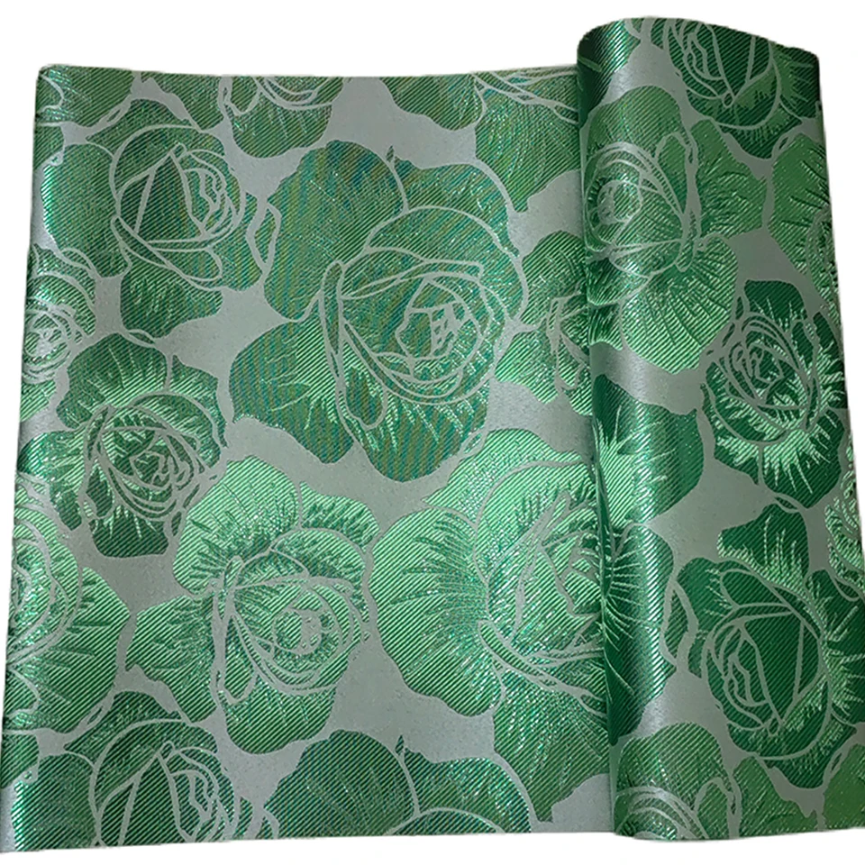 Hochwertiger Damaststoff für afrikanische Kopfbedeckung, 2-teiliges rosafarbenes Gele- und Wrapper-Set für Hochzeit, nigerianische Sego Headtie JX-12-11 – Detail 11