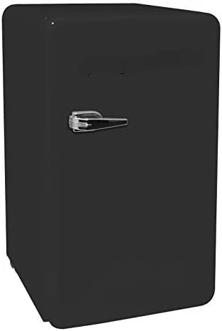 

3.2 Cu Ft Pink Retro Compact Rounded Corner Premium Mini Fridge & Nostalgia Retro Countertop Microwave Oven, 0.9 Cu. Ft. 800