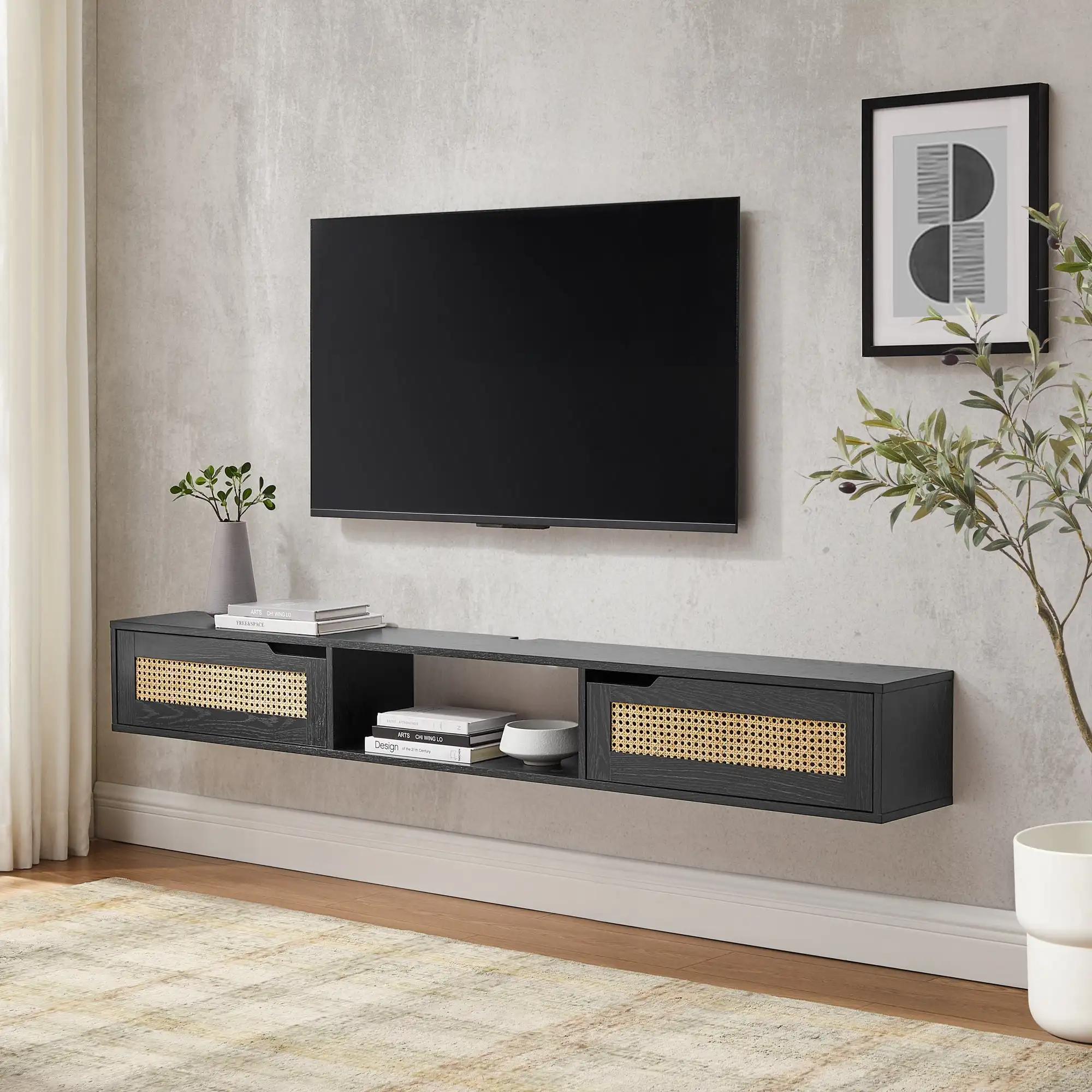 Moats floating tv stand deals