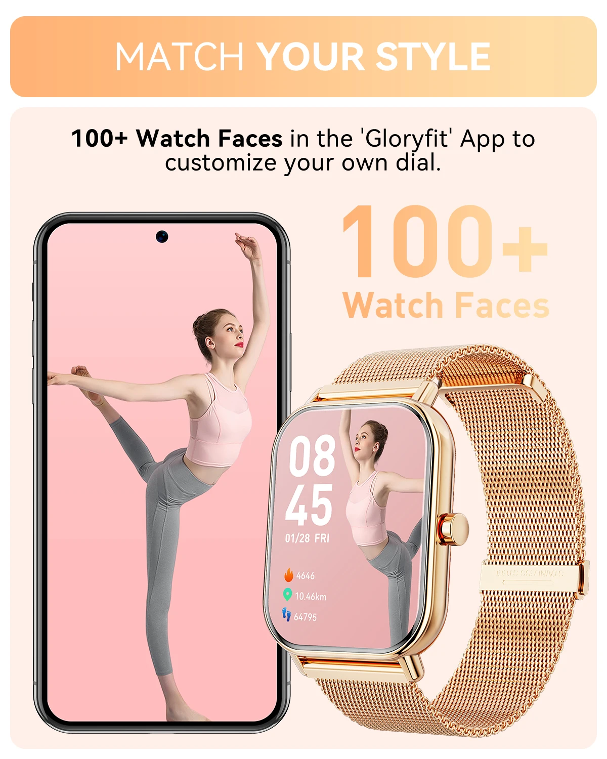 Smart Watch Karchilor Smartwatch 1.85 High-Definition Large Screen Women's Fitness Tracker Men's Ip68 Waterproof Sports Watch