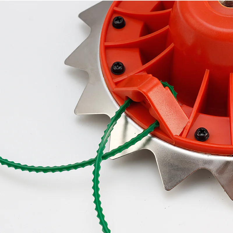 Double Hit Grass Trimmer Head with String and Blade for Brush Cutter Grass Cutter Machine Parts Garden Tools M10