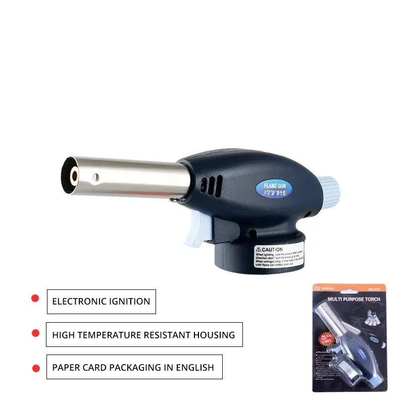 Outdoor Barbecue Igniter Welding Gun Lighter Butane Cartridge Spray Gun Household Spray 1PC butane lighter