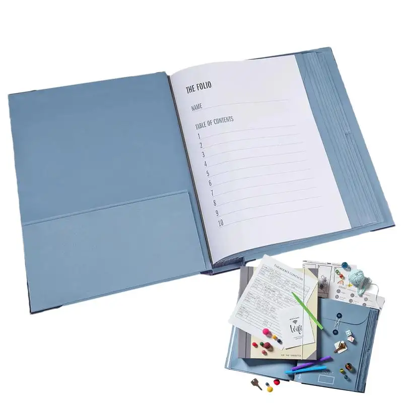 

File Folder Organizer Multipurpose File Storage Organizer Portable Family File Folder Safe Document Binder For Important Papers