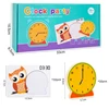 Kids Owl Clock Time Learning Toys Montessori Teaching Tool Digital Time Matching Cognitive Math Toy Kindergarten Educatinal Game 6