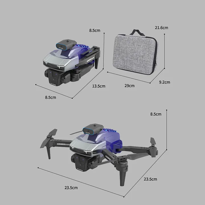 New H3 Drone 8K Professional Triple Camera 4K ESC WIFI FPV Obstacle Avoidance Four Axis Folding RC Aerial Photography Sell Apron