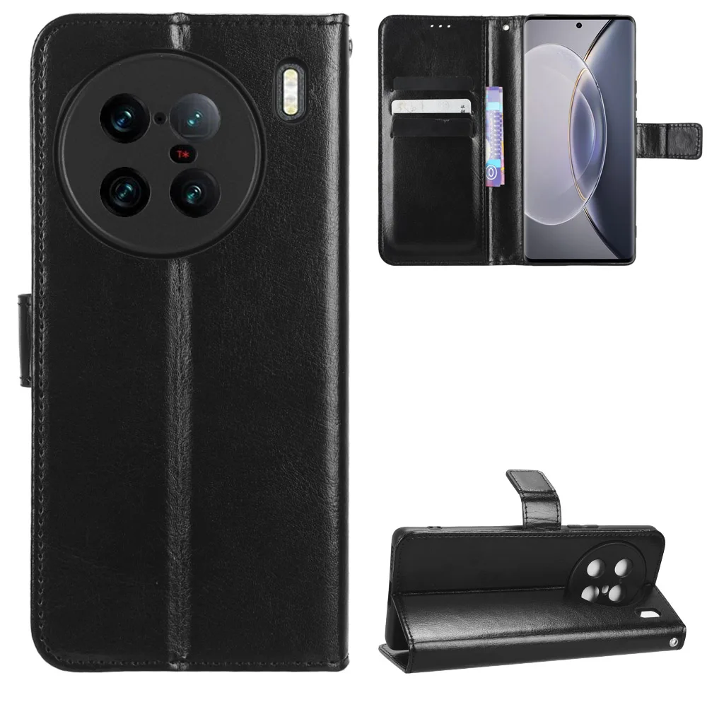 Flip Wallet Custodia In Pelle Pu Per Vivo X90 Pro + Custodia Per Cellulare Custodia Per Slot Per Schede Vivo X90/Vivo X90 Pro/Vivo X90 Pro Plus