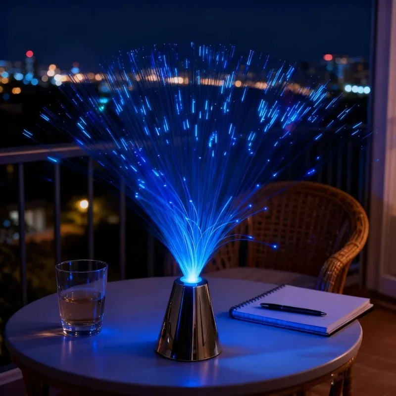 LED 광섬유 램프 멀티컬러 별빛 하늘 조명, 휴일 웨딩 센터피스 광섬유 LED 야간 조명 장식 램프