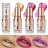 New shiny lipstick long-lasting waterproof pearl fine flash lipstick Velvet Matte Lip Long LastingTint Red Pink Sexy Lips Makeup 1