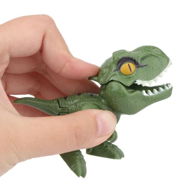 Jurassic Finger Dinosaur Triceratops Tyrannosaurus Model Toys for Kids Creative Finger Biting Dinosaurs Interactive Toy Boy Gift 4