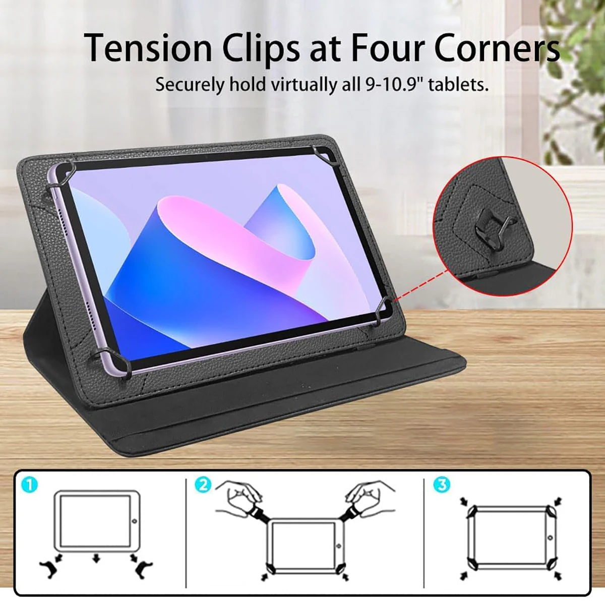 Elegant 360° Rotating Leather Tablet Case for 7.9-10.2 Inch Devices