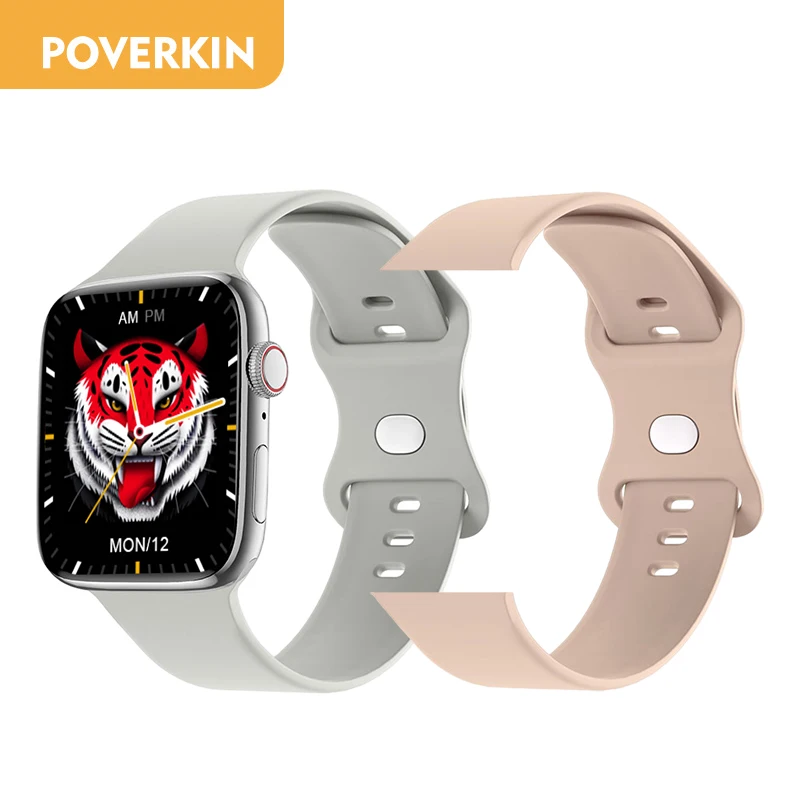 POVERKIN 2022 NEW Smart Watch Men Women Bluetooth Call Smartwatch NFC Door Access Control Fitness Tracker For Apple&Android 