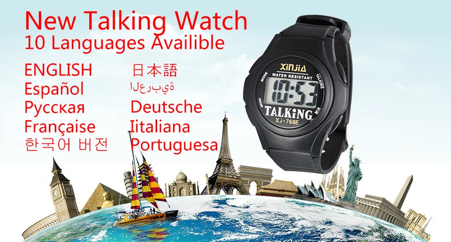 Description Picture 2 of itemA Talking Clock that Speaking Time. Digital Alarm Clock and Watch for the Blind,Elderly or Children.