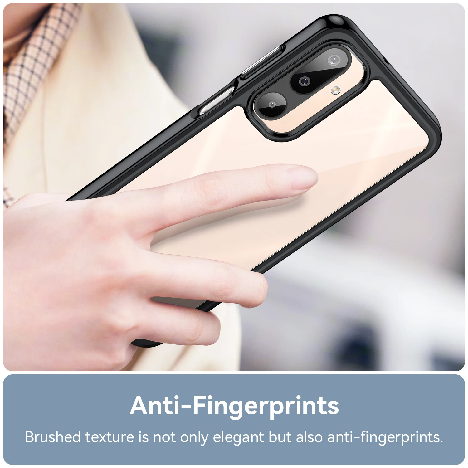 Clear Hard Translucent Phone Bumper Case