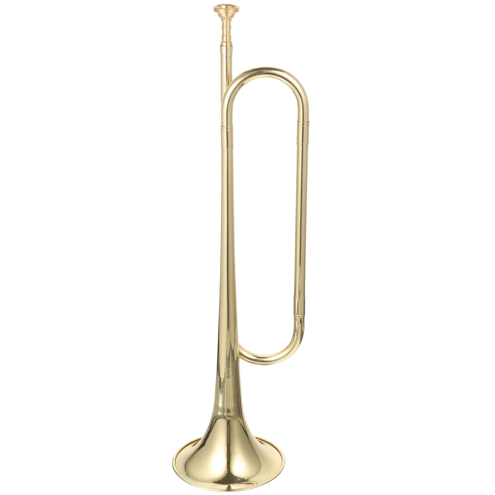 Golden Brass Trumpet Instrument for Youth Students Key Horn Stage Performance Decorative Gift for Music Lovers Home Office
