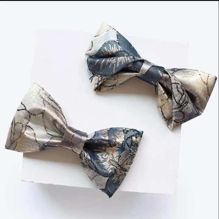 

New Men Golden Bow Tie Wedding Fashion Jacquard