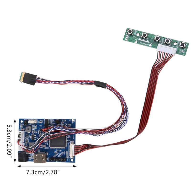 라스베리 파이 3 LP156WH2 TLA1 TLE1 1366x768 용 HDMI LVDS 컨트롤러 보드 신호 인터페이스 용 40 핀 Lvds 케이블 키트