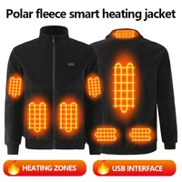 New intelligent heating graphene jacket warm fleece heating jacket fleece jacket electric heating USB constant temperature 1