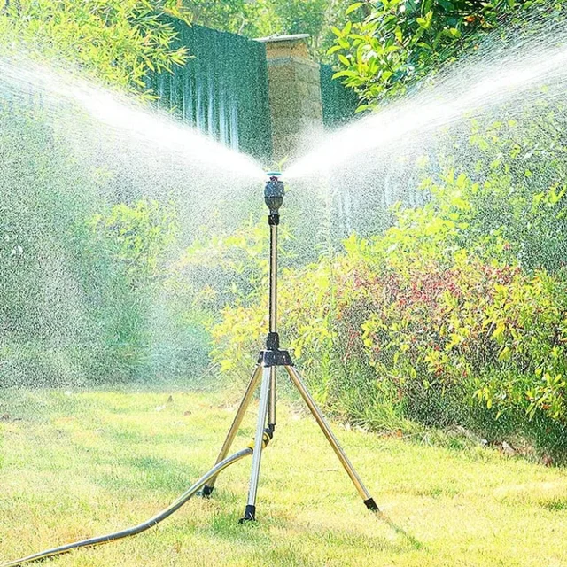360 Forgó Állvány Sprinkler Teleszkópos Tartó Automatikus Permetezőgép Kerti Öntözési Pázsit Öntöző