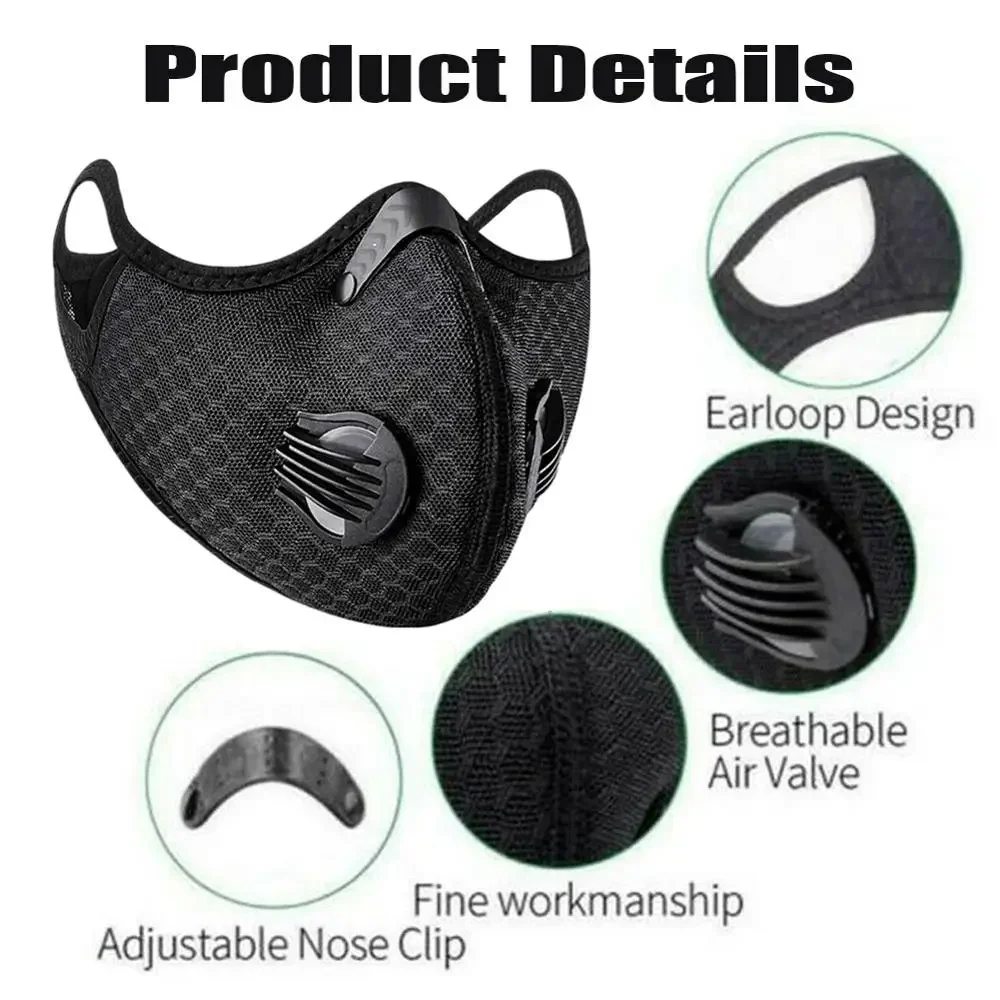 Masque Réutilisable Tissu 3 Couches avec Filtre - Lot de 1 à 6 Couleurs