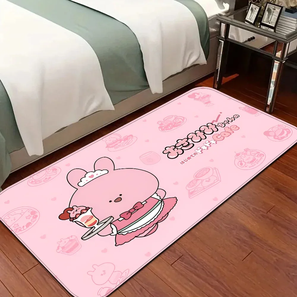 Cartoon Cute A-Asamimichan Room Mats Anti-slip Absorb Water Long Strip Cushion Bedroon Mat Household Carpets 4
