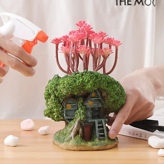 Kreatív Zamatos Virág Edény Mikrokerület Kis Kaliberű Virágcserép Ültetési Kerti Gomba Szoba Tereprendezés - Image 2