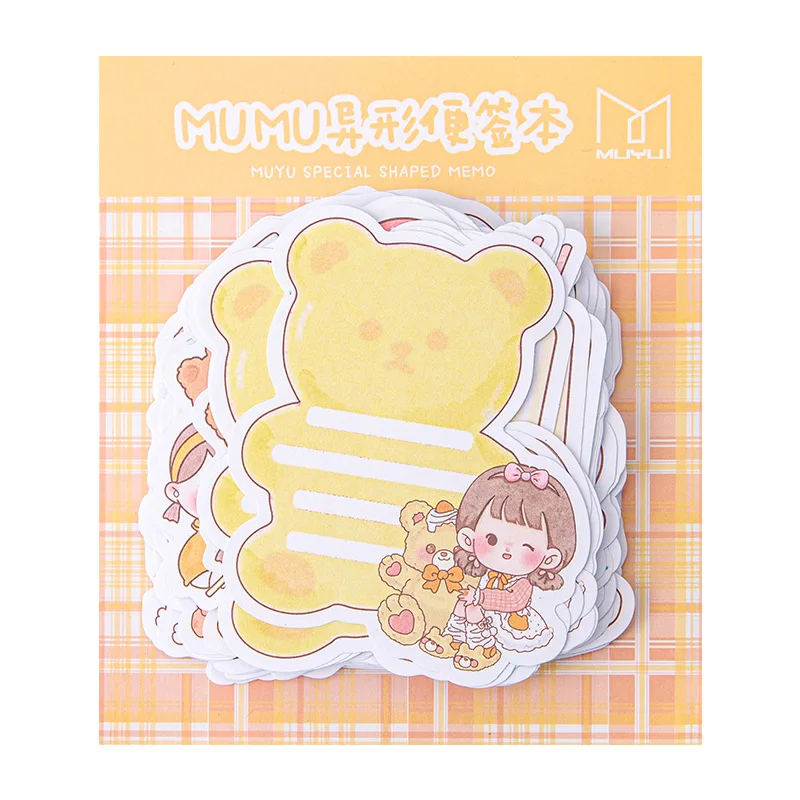 【FUN LIVE】 TUL;X Kawaii Office Accessories Stationary Memo Pad Cute Office Decor Notepads Stationery Sticky Note Kawaii Memo Pad. 