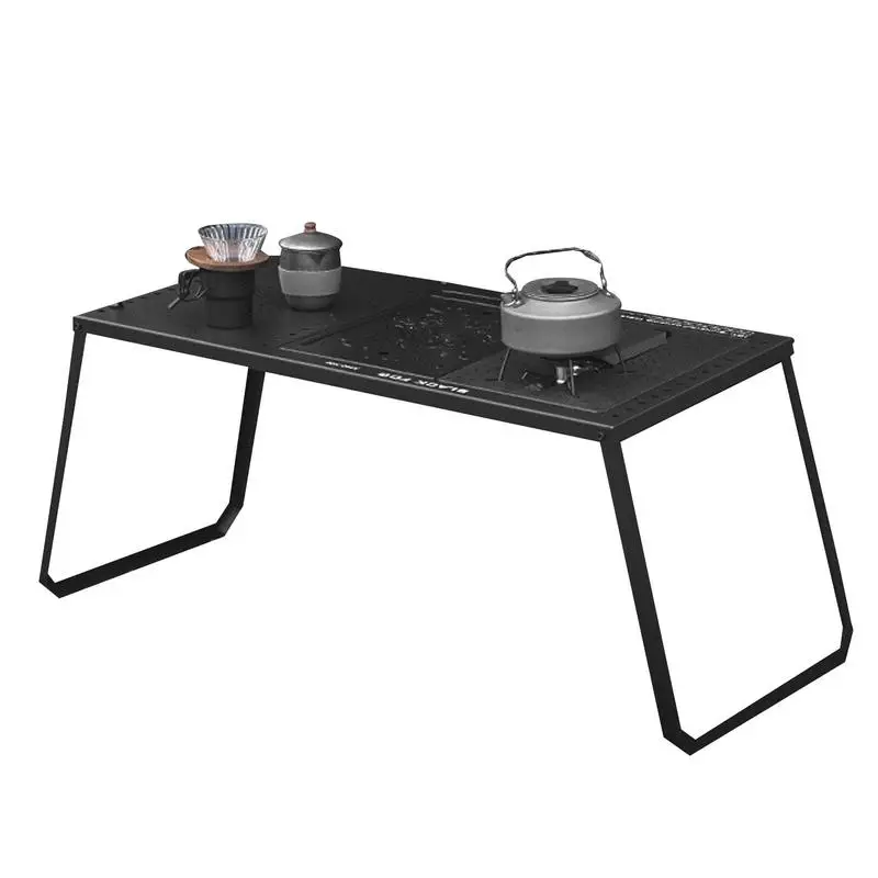 

Folding Camping Table Collapsible Camping Desk Unit Table Strong Bearing Tables Multi-Purpose Cooking Dining Outside Furniture