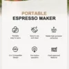 Portable Electric Coffee Maker, 19 Bar 100w Coffee Maker, Wireless Heating, Travel-Friendly, Multiple Brew Options 5
