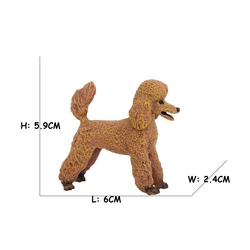 Realistic Dog Figurine Collection - Perfect Gift (Poodle A)