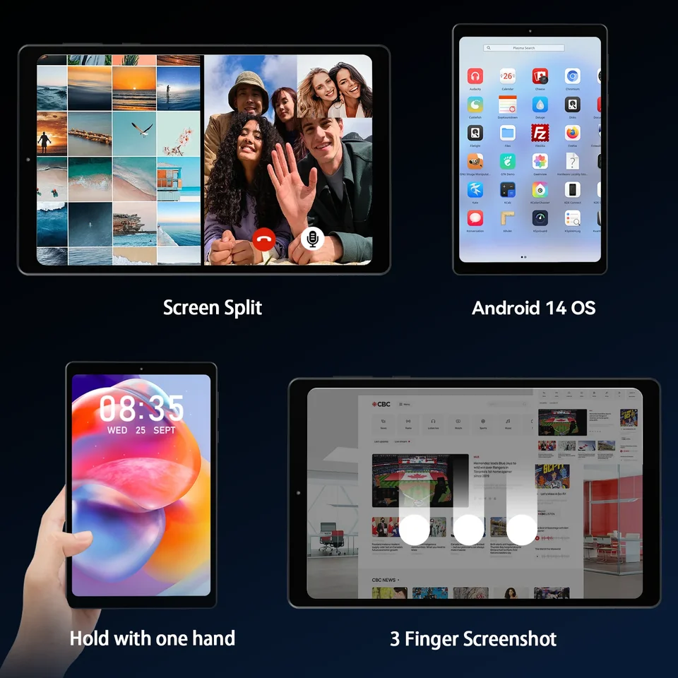 Alphawolf APad2 Tablet 8 inch 16+256GB 2560*1600 2.5K FHD