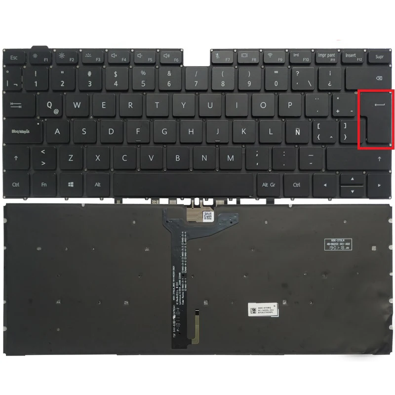Backlit Francês Latino Eua Russo Teclado Huawei Matebook D14 D15 Boh-waq9r Boh-waq9l Bohl-wfp9 Bob-wae9p Magicbook 15 Novo - Imagem 6