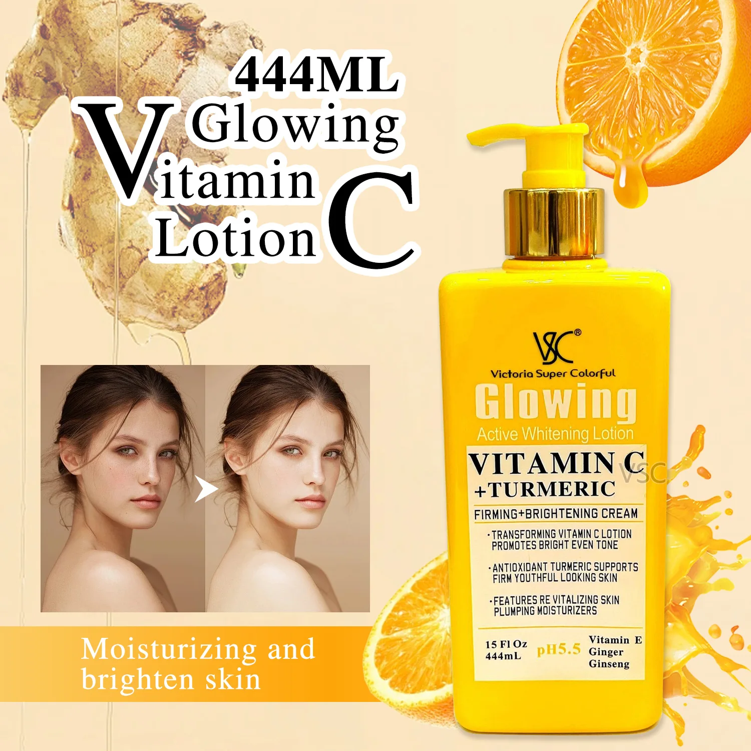 PH 5.5 Retinol Body Lotion Firming Moisturizer Wrinkle Cream Boosts Skin Firmness For Face, Body, Dry Skin Improves Elasticity