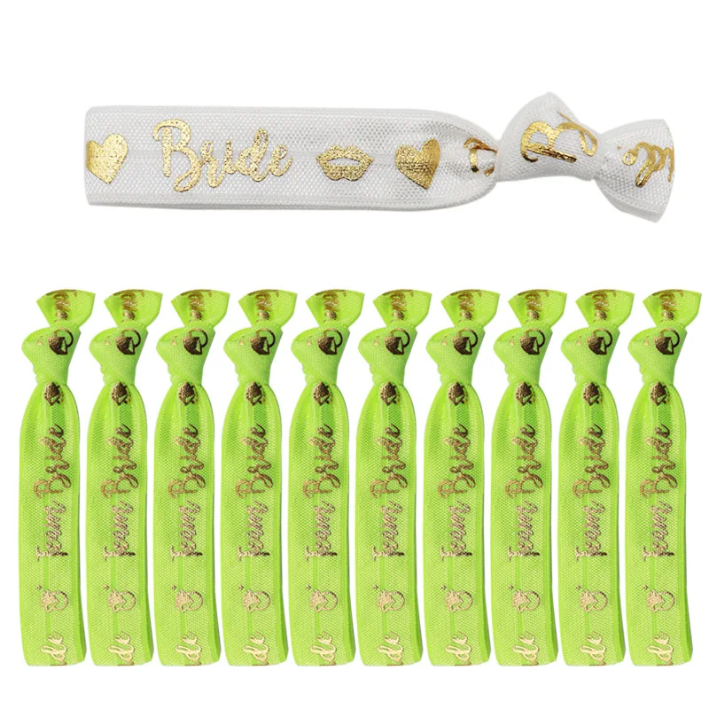 11 Stück Team Bride Bachelorette Party Armband Braut als Dekoration Zubehör Junggesellinnenabschied Hochzeit Brautparty Zubehör – Detail 5