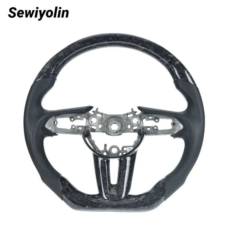 

Mazda 3 Real Glossy Forge Carbon Fiber Steering Wheel For Mazda 3 2019-2020