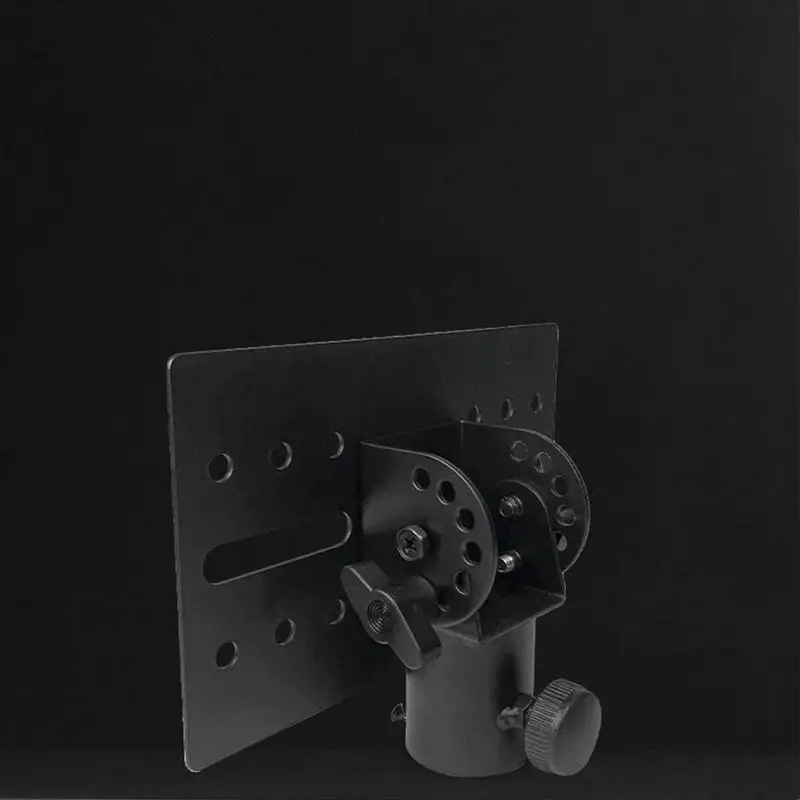 35mm Pole Mounting Speaker Adapter Brackets DJ Speaker Metal Mount Stand Adapter Black Metal Support Tool For Stage Performances