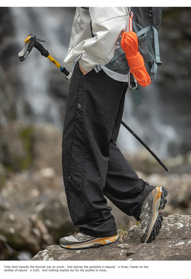 TFETTERS Brand Outdoors Men's Cargo Pants 2026 Spring Summer Outdoors Outing Casual Pants Man Watertight Baggy Riding Clothes